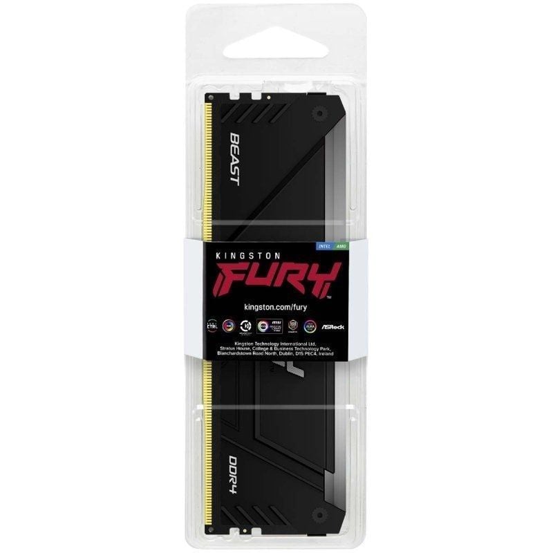 Kingston FURY Beast RGB RAM 8GB / DDR4 / 3200mhz / 1.35v / CL16 / DIMM