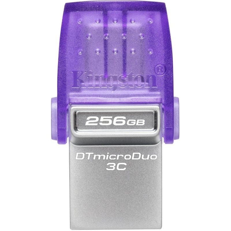 Unidade Flash Kingston Datatraveler Microduo 3C USB 3.2 256GB USB 3.2