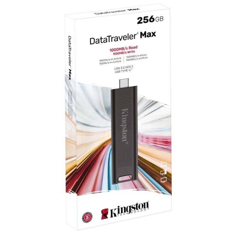 Unidade Flash USB Tipo C Kingston Datatraveler Max 256GB