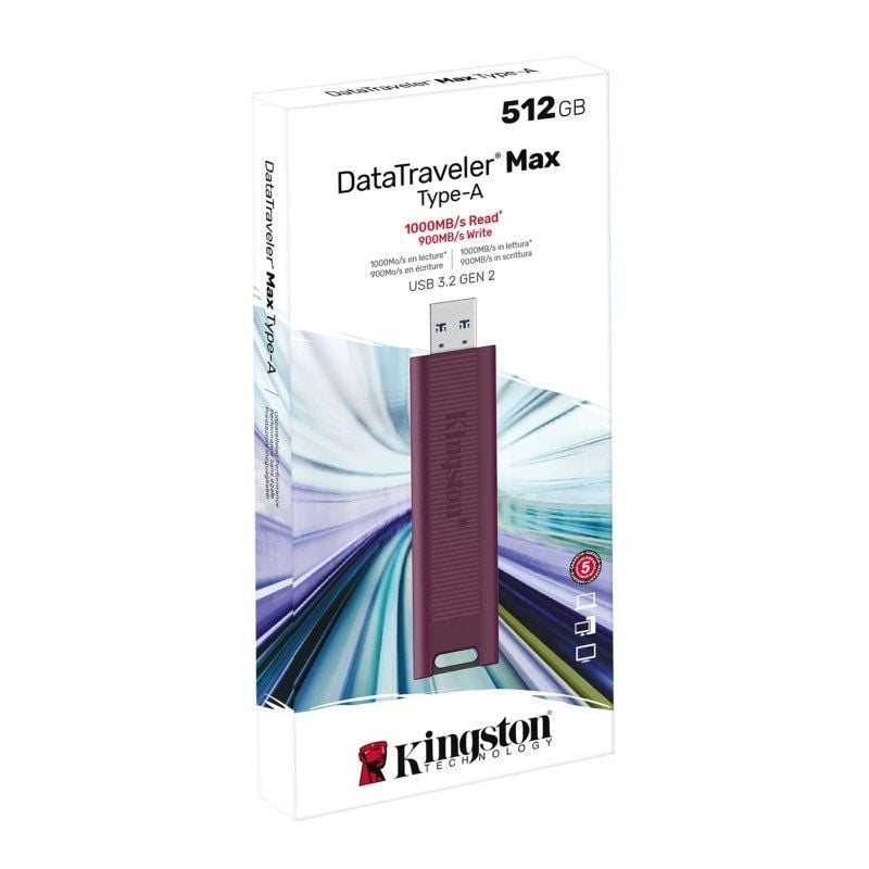 Unidade Flash USB 3.2 Kingston Datatraveler Max 512GB
