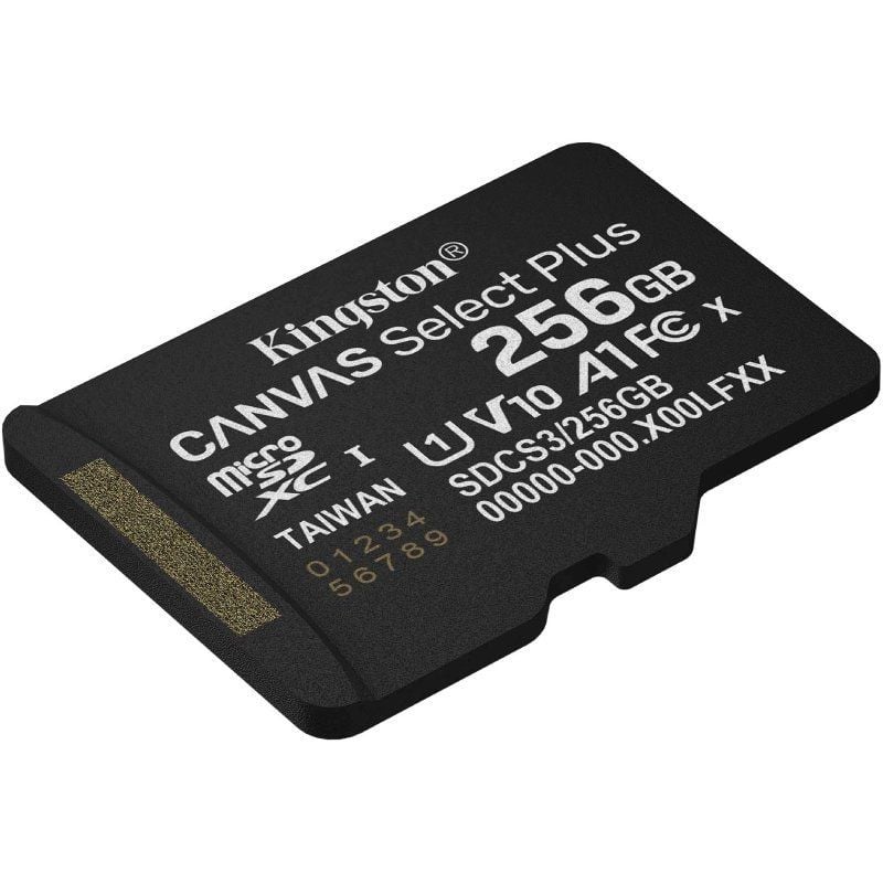 Cartão de Memória Microsd XC Kingston CANVAS Select Plus 256GB / Classe 10 / 150mbs