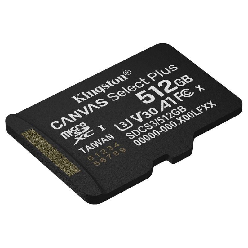 Cartão de Memória Microsd XC Kingston CANVAS Select Plus 512GB / Classe 10 / 150mbs