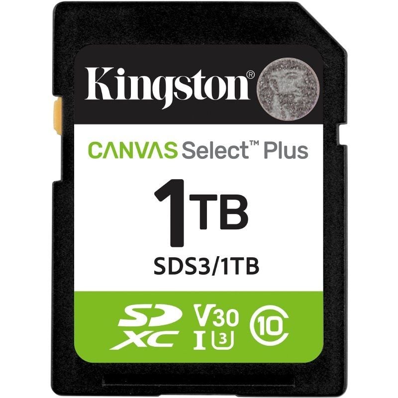 Cartão de Memória Kingston CANVAS Select Plus 1TB SD XC / Classe 10 / 150mbs