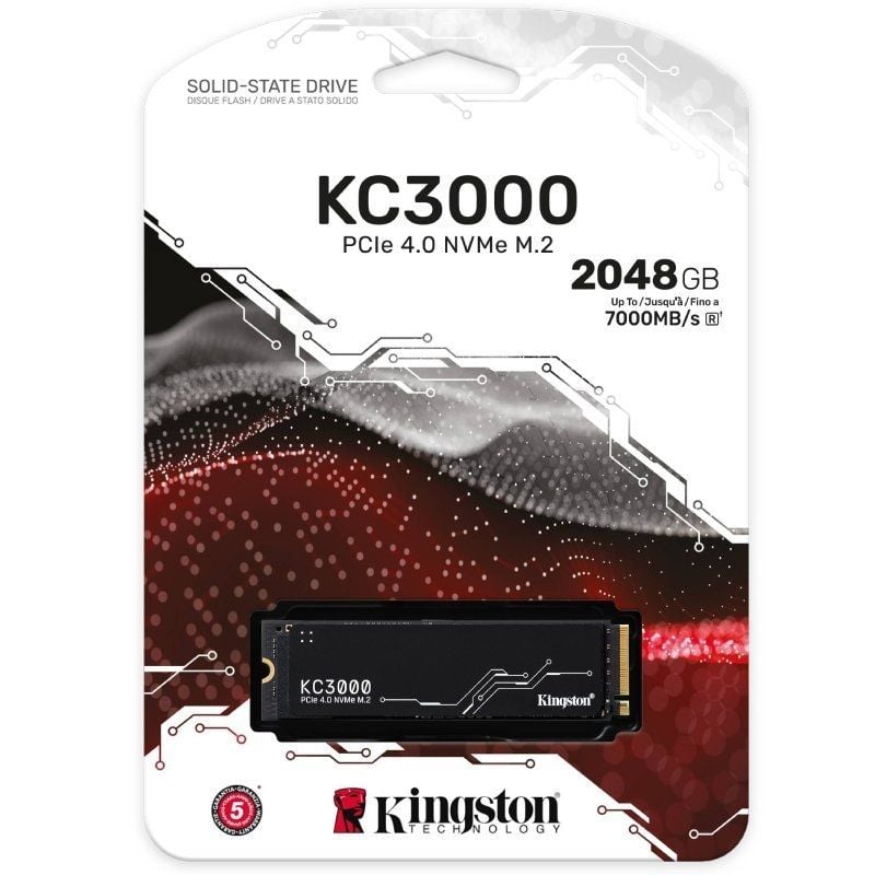 Kingston KC3000 2TB / M.2 2280 PCIe Gen4 / SSD com Dissipador de Calor / Capacidade Total