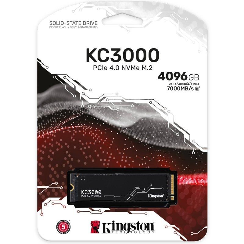 Kingston KC3000 4TB / M.2 2280 PCIe 4.0 / Dissipador de Calor / SSD de Capacidade Total