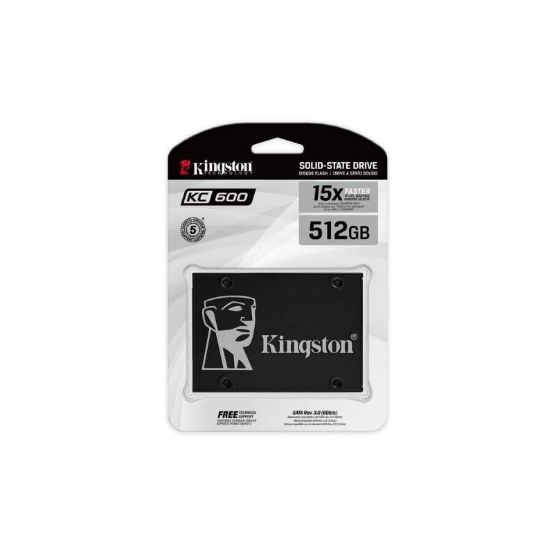 SSD Kingston SKC600 512GB / SATA III / Capacidade Total