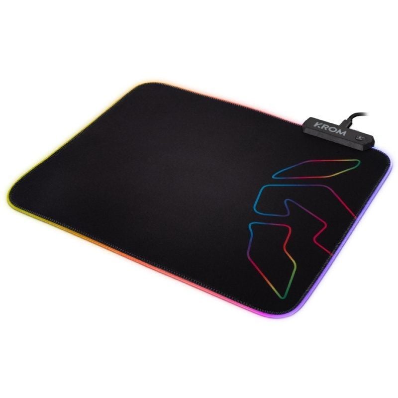 Tapete de Rato Krom Knout RGB com Iluminação LED / 320 X 270 X 3 Mm