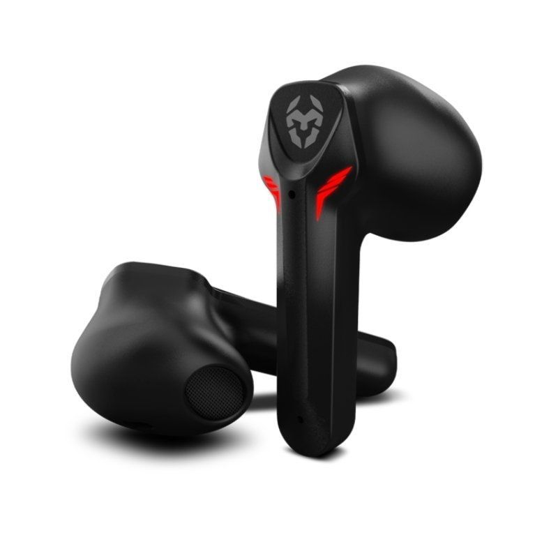 Auscultadores Bluetooth Krom Kall com Estojo de Carregamento / Autonomia 4h / Preto