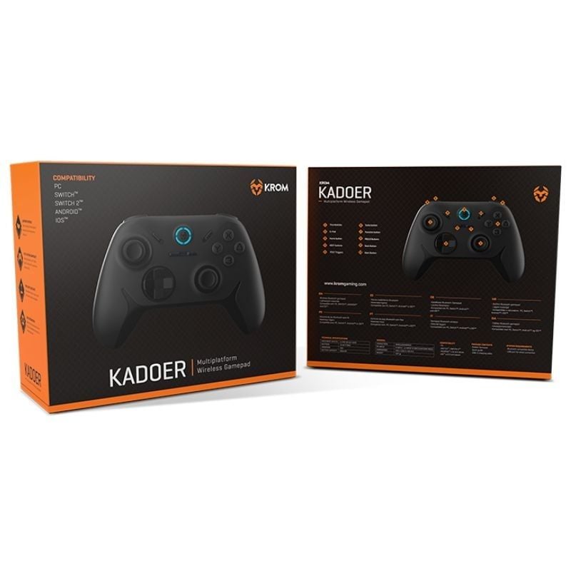 Gamepad Krom Kadoer sem Fios / Preto