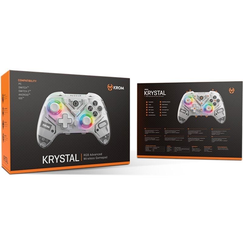 Gamepad sem Fios Krom Krystal