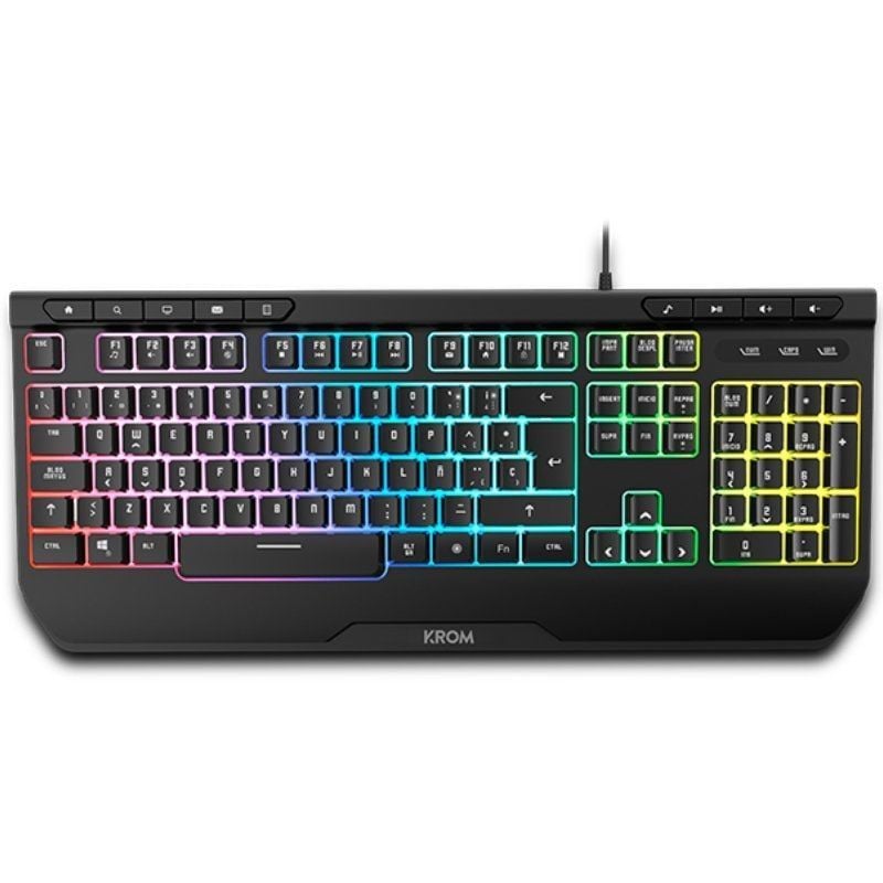 Pack Gaming Krom Kenya / Teclado RGB + Rato Ótico + Tapete de Rato + Auricular + Auricular