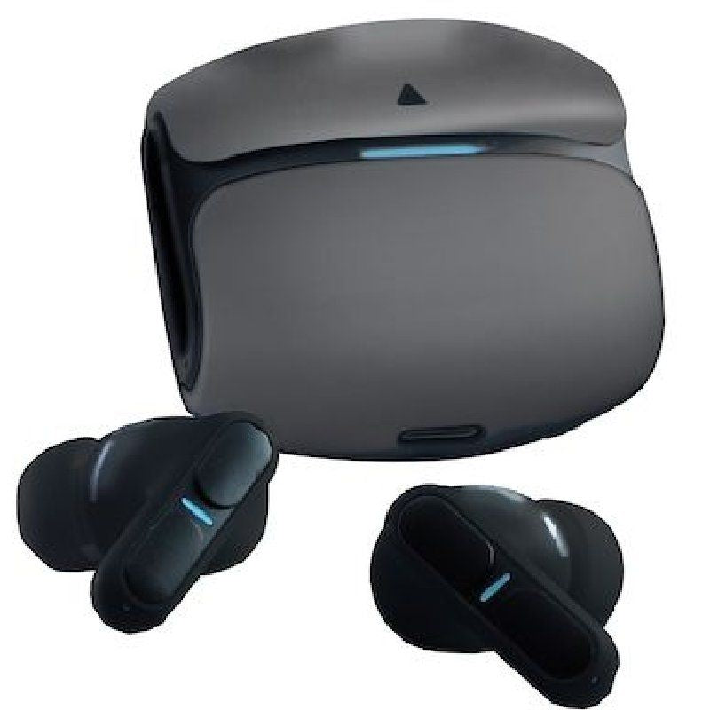 Auricular Bluetooth Leotec TWS Gaming Nebula Fit com Estojo de Carregamento / Autonomia 7,5h / Preto