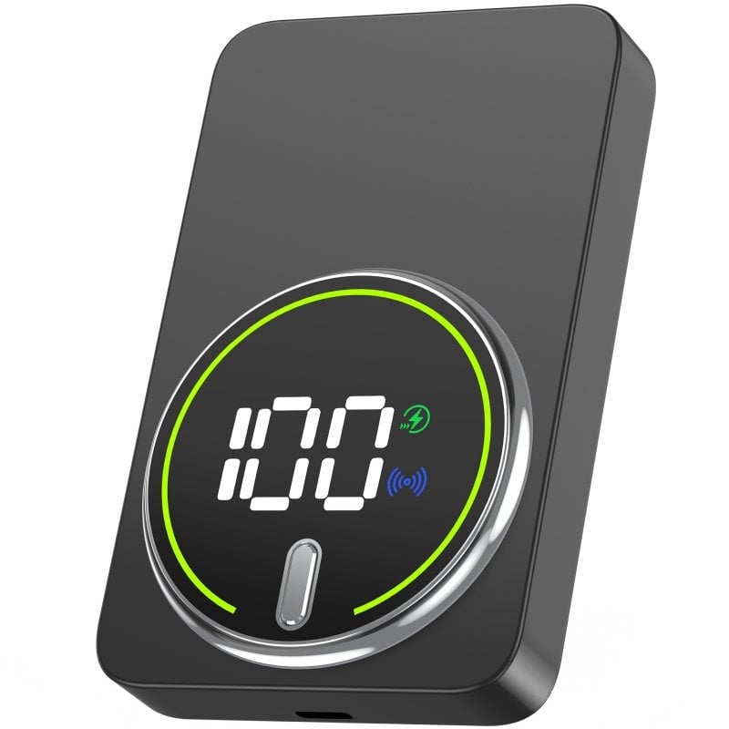 Powerbank 10000mah Leotec LEPOWW20W10K / 20W / sem Fios / Preto / Inclui Cabo USB Tipo C