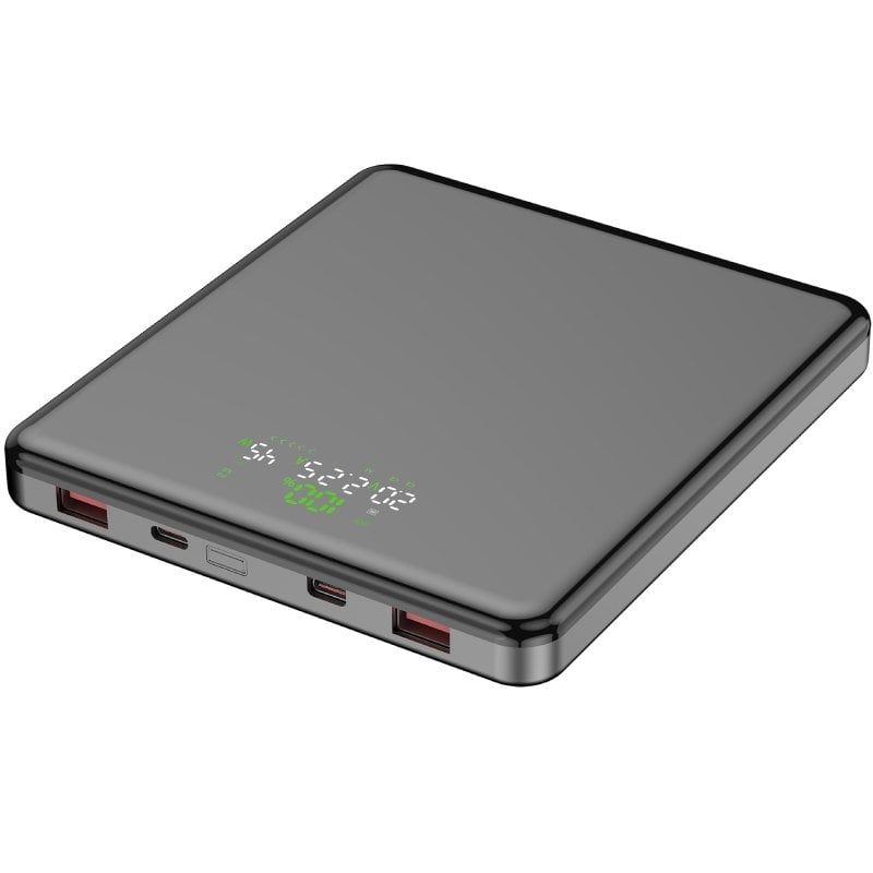 Powerbank 20000mah Leotec LEPOW100W20G / 100W / Cinzento / Inclui Cabo USB Tipo C