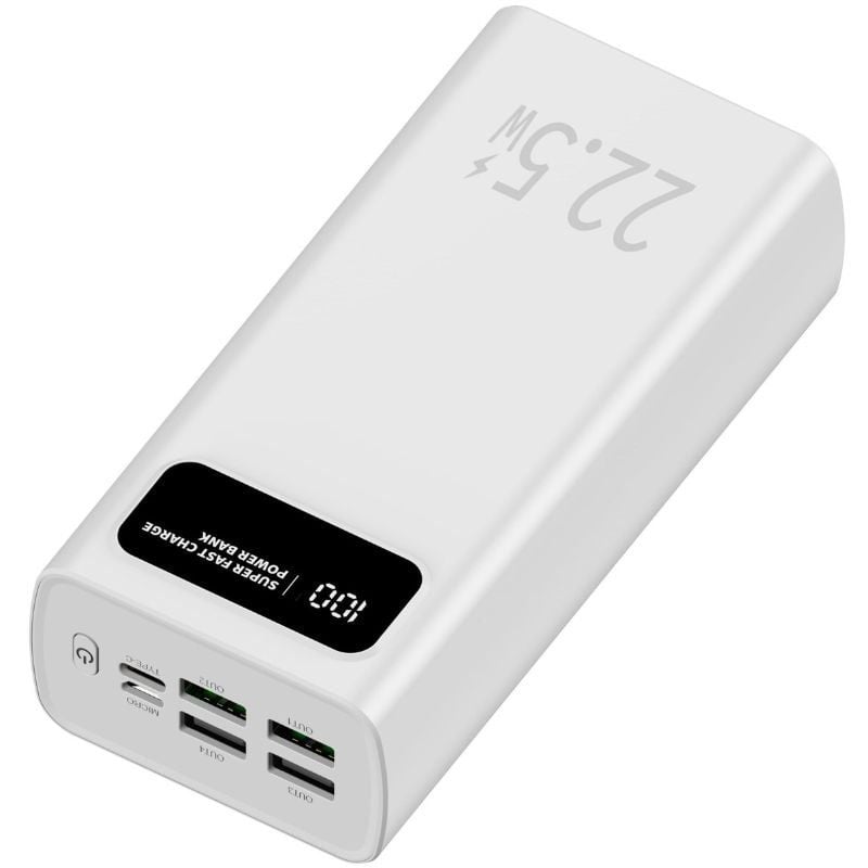 Powerbank 30000mah Leotec LEPOW30W22W / 22.5w / Branco