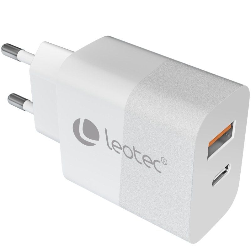 Carregador de Parede Leotec LECSPH20W2W2 / 1xusb Type-c / 1xusb / 20W