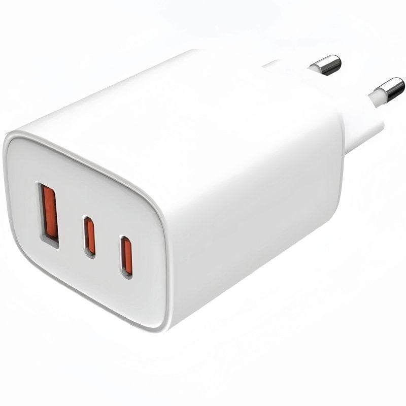 Carregador de Parede Leotec LECSPH65W3W2 Gan / 2xusb Tipo C / 1xusb / 65W