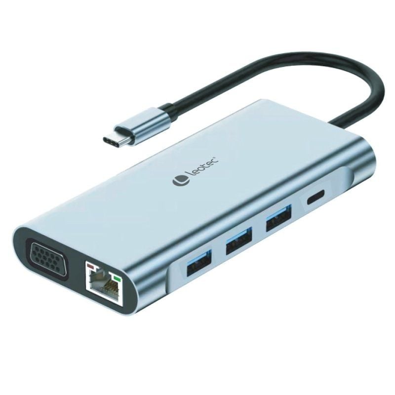 Base de Ligação USB Tipo C Leotec LEDS01 / 3xusb / 2xusb Tipo C / 1xusb Tipo C PD / 1xhdmi 4K / 1xv…