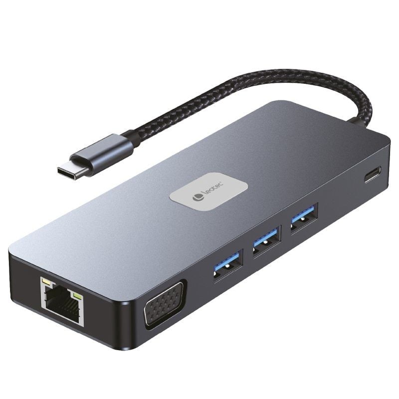 Base de Ligação USB Tipo C Leotec LEDS03 / 3xusb / 1xusb Tipo C PD / 1xhdmi 4K / 1xdisplayport / 1x…
