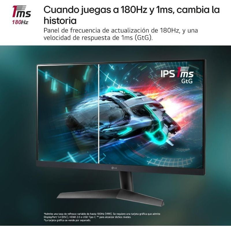 LG Ultragear 27gs60f-b 27" / Full HD / 1ms / 180hz / IPS / Preto / Monitor para Jogos LG Ultragear…