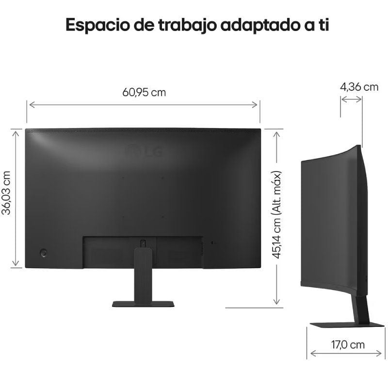 Monitor Curvo LG 27u421a-b 27" / Full HD / Preto