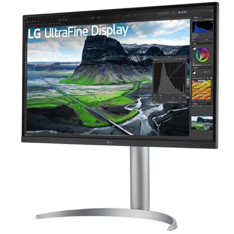 Monitor Profissional LG 27uq850-w 27" / 4K / Multimédia / Ajustável em Altura / Prateado