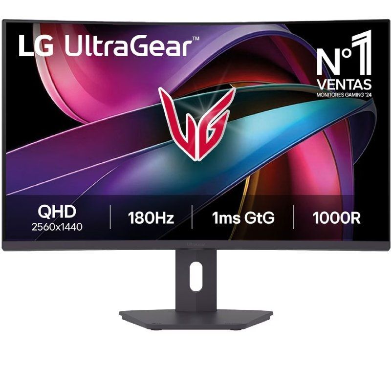 LG Ultragear 32g600a-b 31,5" / QHD / 1ms / 180hz / VA / Altura Ajustável / Preto / Monitor Curvo pa…