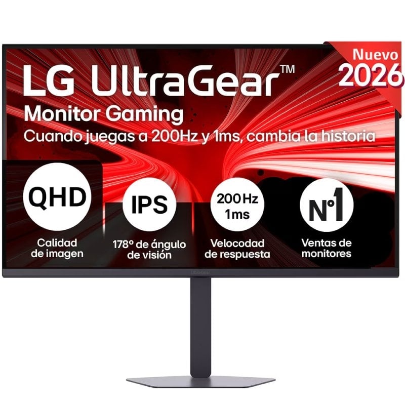 Monitor de Jogos LG Ultragear 32g620b-b 31,5" / QHD / 1 Ms / 200 Hz / IPS / Altura Ajustável / Preto