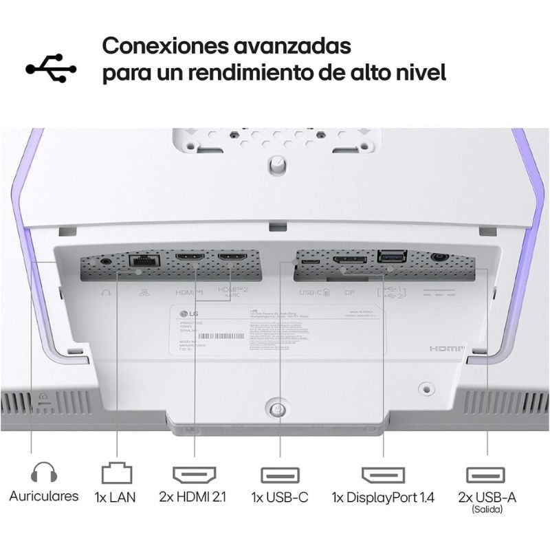 Monitor Gaming LG Ultragear 32g810sa-w 32" / 4K / Multimédia / 1ms / 144hz / IPS / Ajustável em Alt…