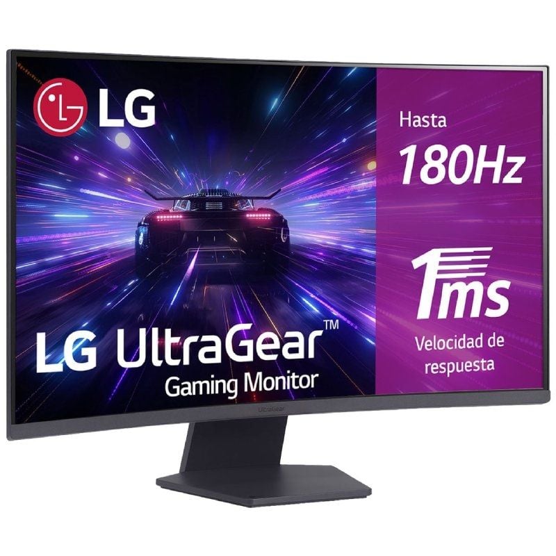 LG Ultragear 32gs60qc-b 31,5" / QHD / 1ms / 180hz / VA / Preto / Monitor de Jogos Curvo LG Ultragea…