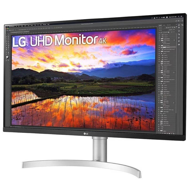Monitor Profissional LG 32un650k-w 31,5" / 4K / Multimédia / Ajustável em Altura / Branco