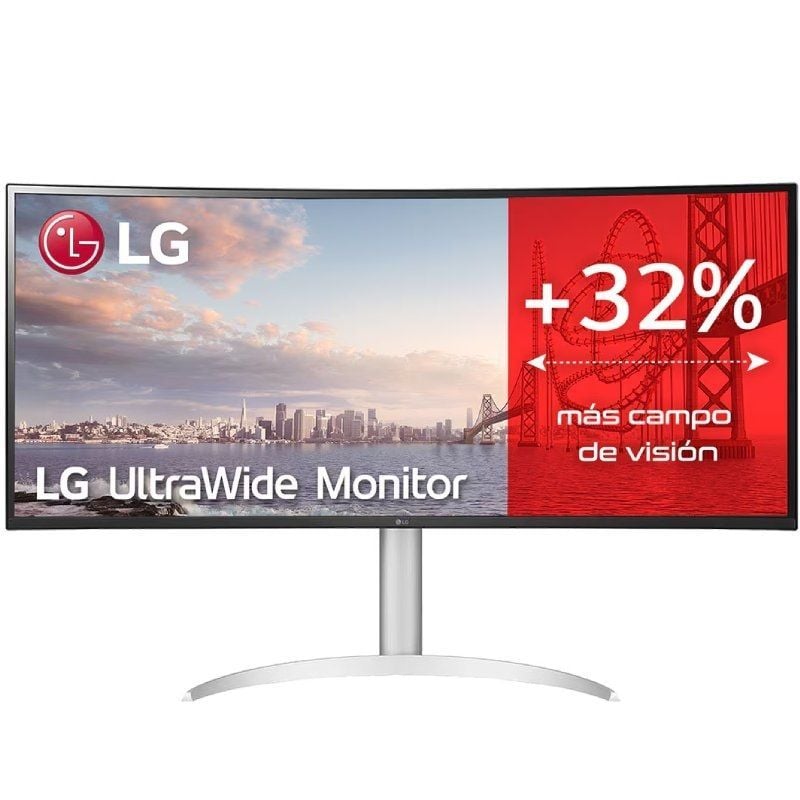 LG Ultrawide 34wq650-w 34" / WFHD / Multimédia / Ajustável em Altura / Prateado e Branco Monitor Pr…