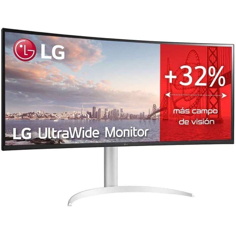 LG Ultrawide 34wq650-w 34" / WFHD / Multimédia / Ajustável em Altura / Prateado e Branco Monitor Pr…