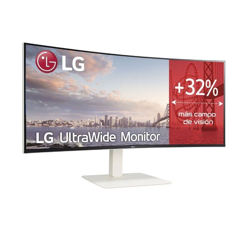 LG Ultrawide 38wr85qc-w 37,5" / Wqhd+ / Multimédia / Branco Monitor Profissional Curvo Ultra Largo…