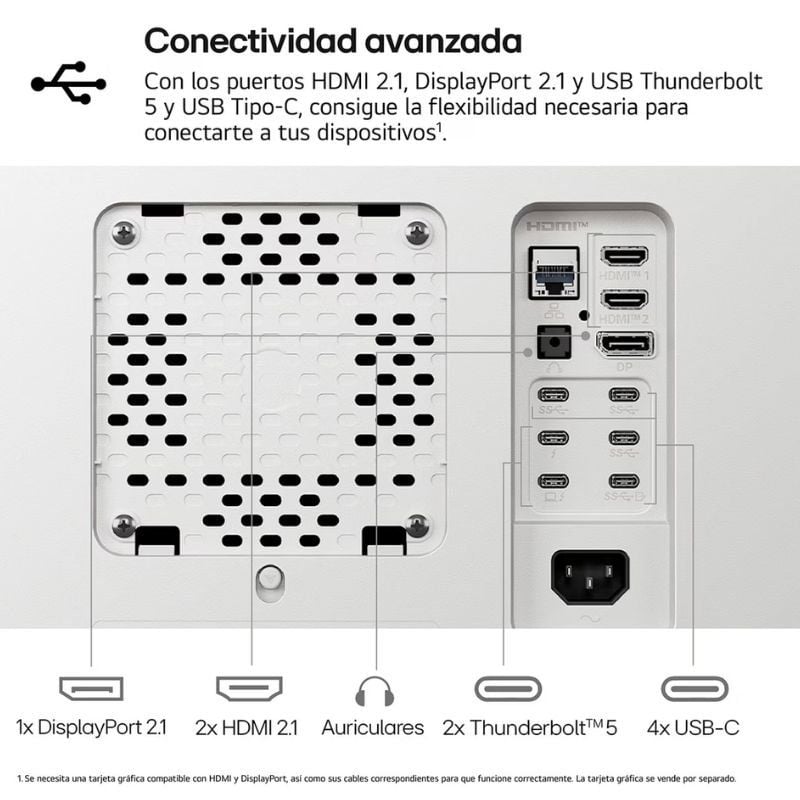 LG Ultragear 40u990a-w 40" / 5K2K / Multimédia / 1ms / 120hz / IPS / Ajustável em Altura / Branco /…