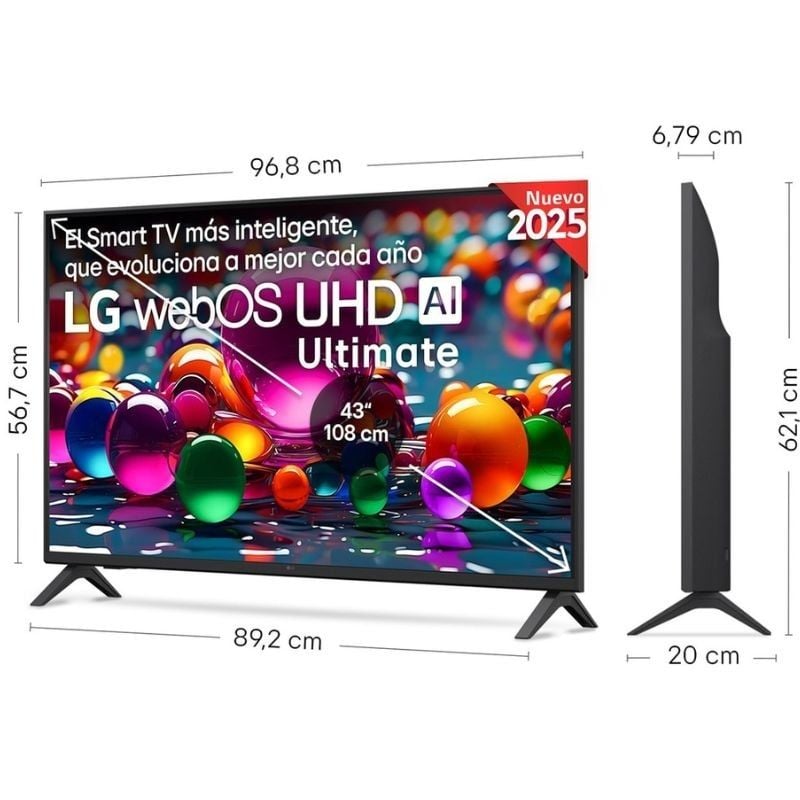 LG UHD 43UA74006LB TV 43" / Ultra HD 4K / Smart TV / Wifi