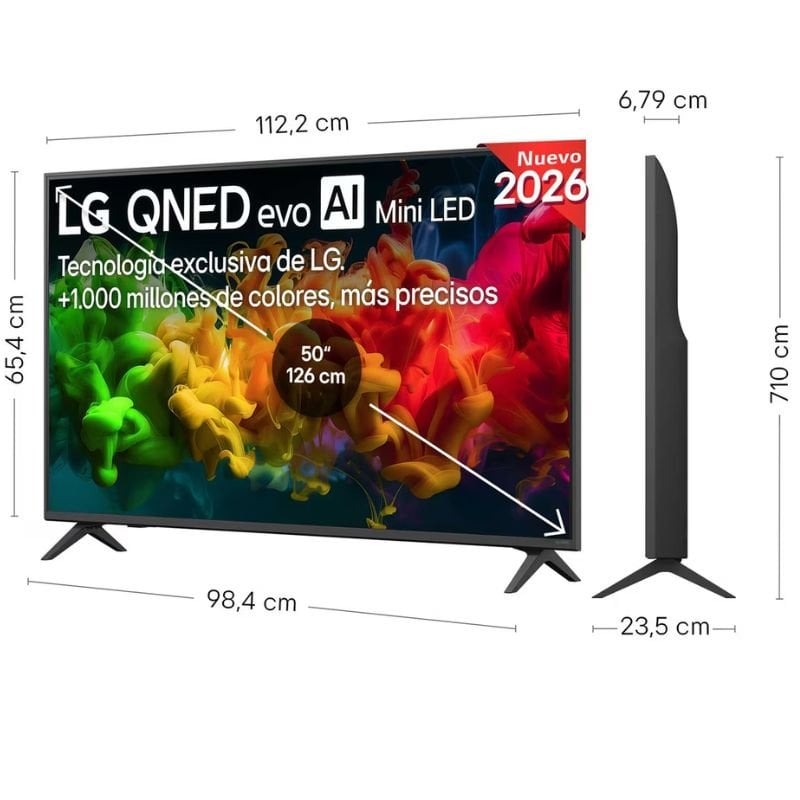 LG QNED Evo AI QNED8EB Mini TV LED 50QNED8EB3F 50" / Ultra HD 4K / Smart TV / Wifi