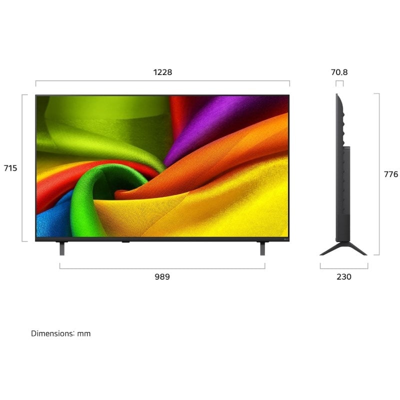 Televisor LG Nanocell 55NU850B6LA 55" / Ultra HD 4K / Smart TV / Wi-fi / Preto