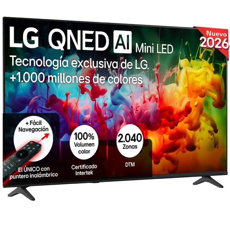 Televisor LG QNED Evo AI QNED72 Mini LED 65QNED72B6B 65" / Ultra HD 4K / Smart TV / Wi-fi