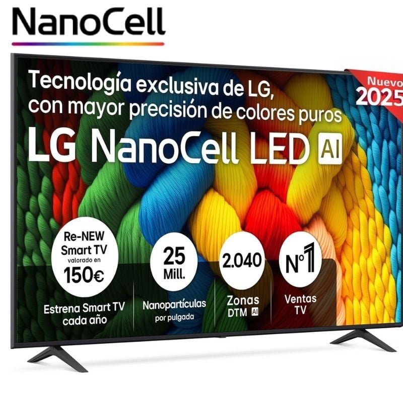 LG Nanocell 75NANO80A6B TV 75" / Ultra HD 4K / Smart TV / Wifi