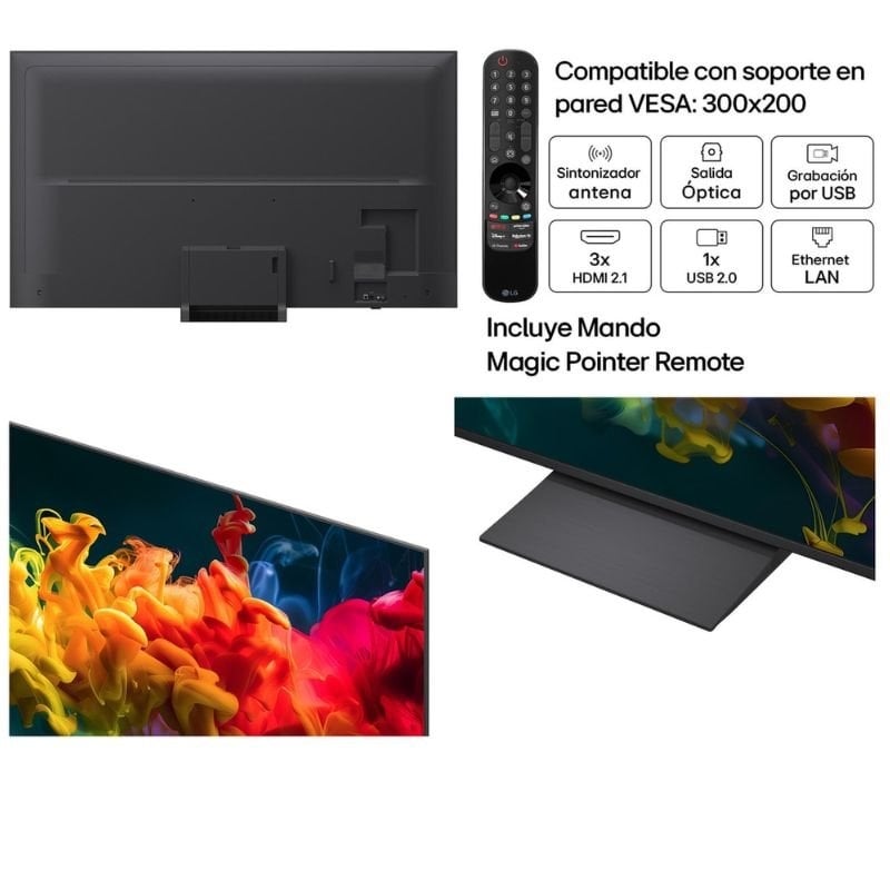 Televisor LG QNED Evo AI QNED8EB Mini LED 75QNED8EB3A 75" / Ultra HD 4K / Smart TV / Wi-fi