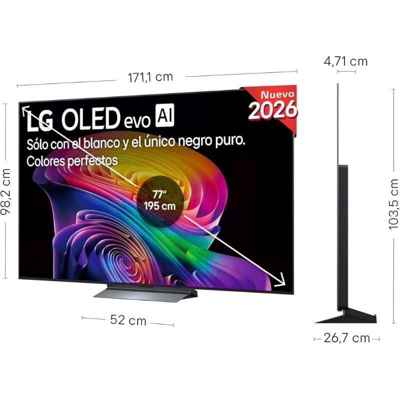 Televisor LG OLED Evo AI C6 OLED42C64LA 42" / Ultra HD 4K / Smart TV / Wi-fi
