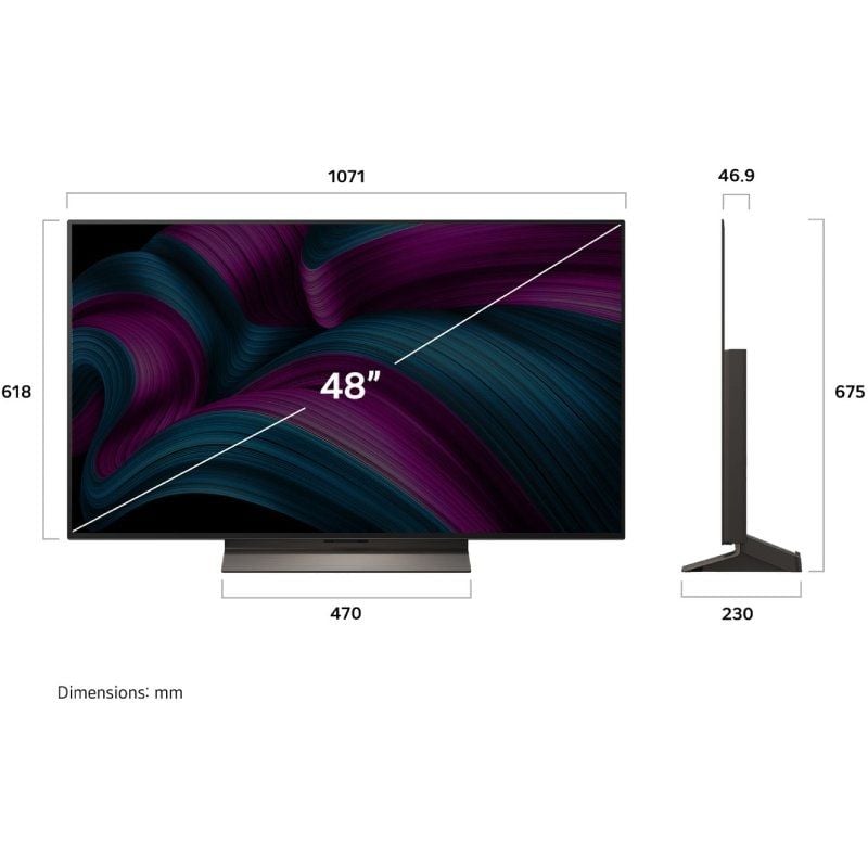 LG OLED TV Evo AI C5 OLED48C56LB 48" / Ultra HD 4K / Smart TV / Wifi