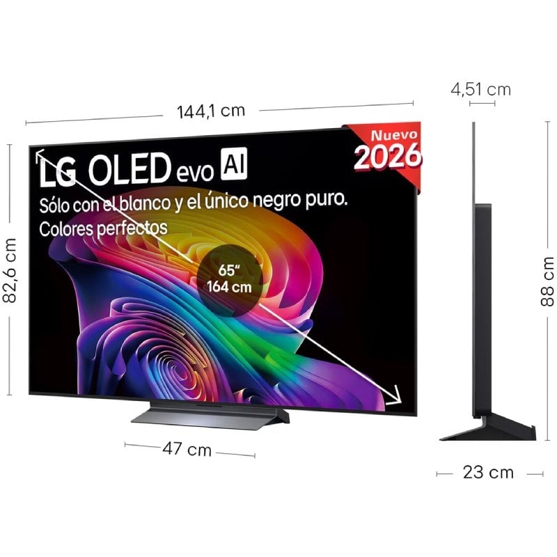 Televisor LG OLED Evo AI C6 OLED65C66LB 65" / Ultra HD 4K / Smart TV / Wi-fi