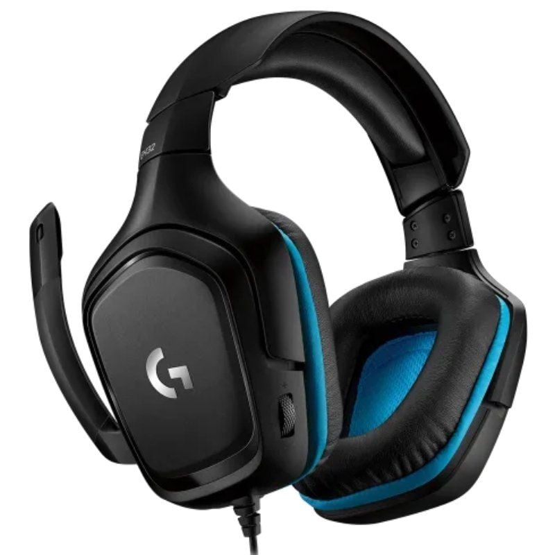 Logitech G432 Auscultadores para Jogos com Microfone / USB 2.0 / Jack 3.5 / Preto