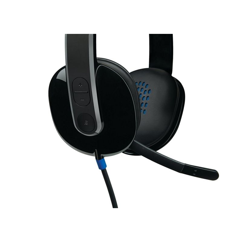 Logitech H540 Auscultadores / Auricular com Microfone / USB / Preto
