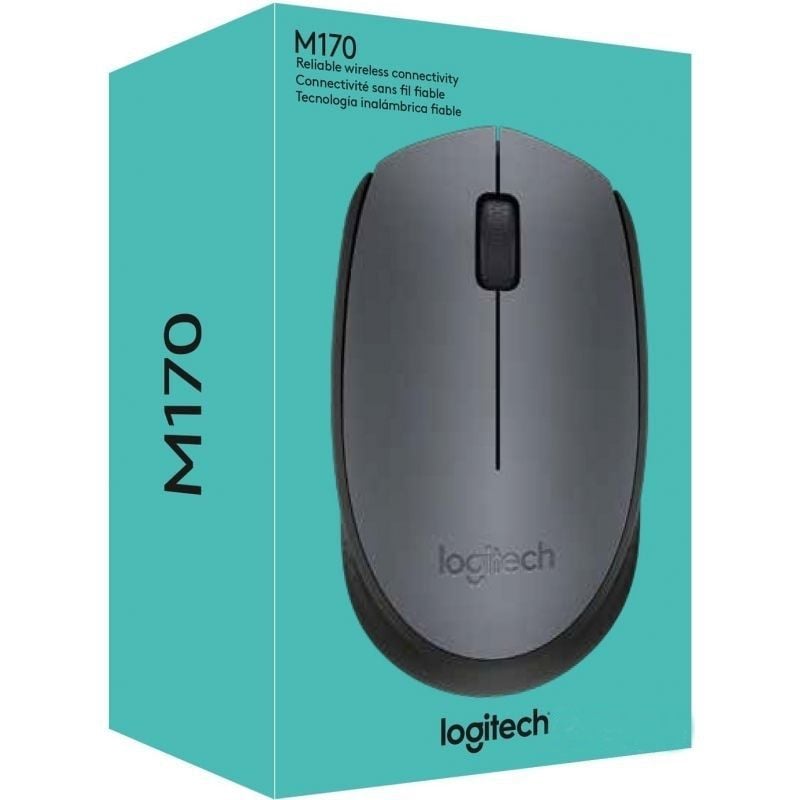 Rato sem Fios Logitech M170 / Até 1000 DPI / Cinzento