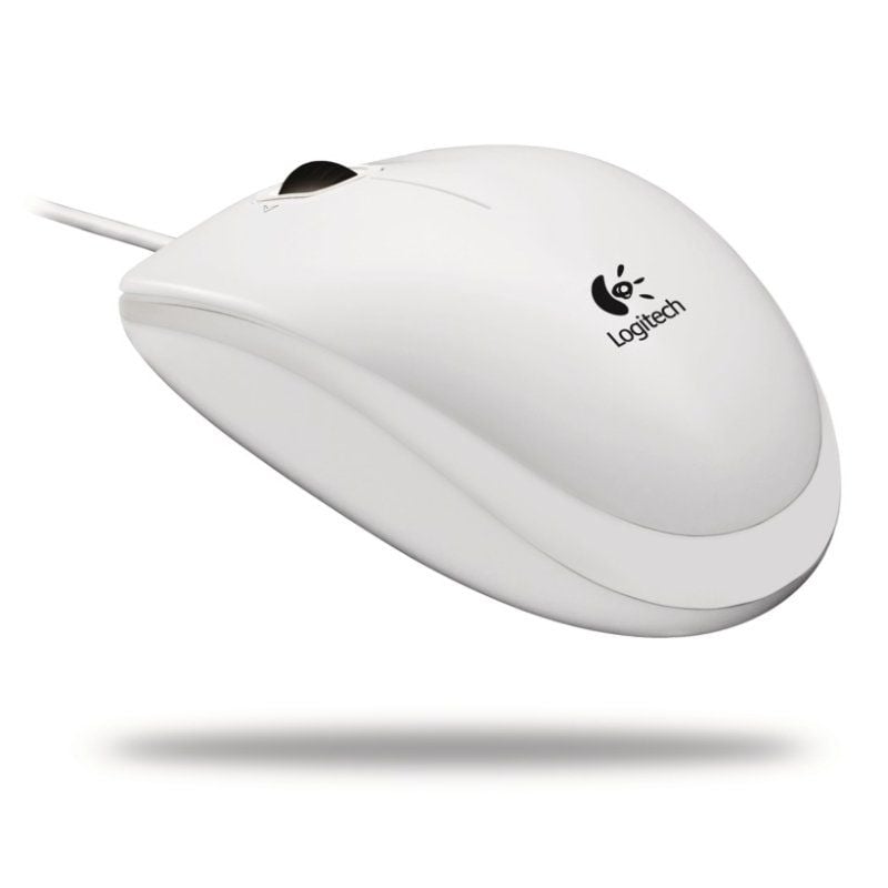 Rato Logitech B100 / Até 800 DPI / Branco