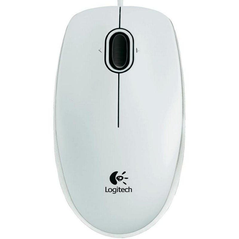 Rato Logitech B100 / Até 800 DPI / Branco