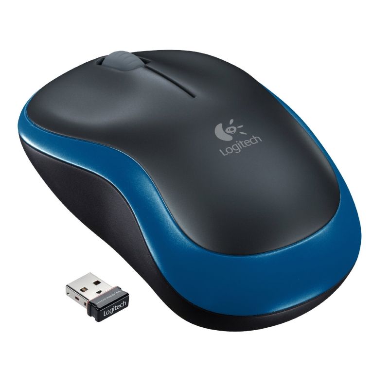 Rato sem Fios Logitech M185 / Até 1000 DPI / Azul